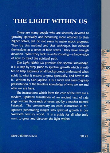 Imagen de archivo de The Light Within Us: A Step-By-Step Guide to Spiritual Growth a la venta por Wonder Book