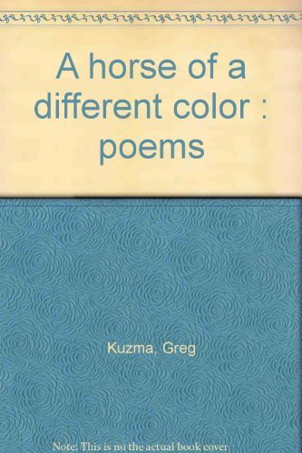 Stock image for A horse of a different color : poems for sale by HPB-Diamond