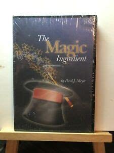 The Magic Ingredient (9780898114102) by Paul J. Meyer