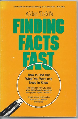 Beispielbild fr Finding Facts Fast zum Verkauf von Wonder Book
