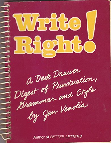 Beispielbild fr Write Right! zum Verkauf von Wonder Book