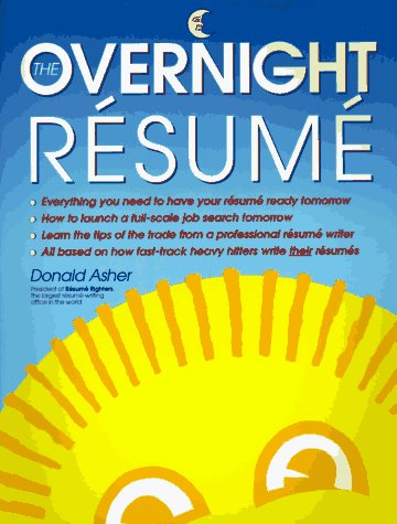Imagen de archivo de The Overnight Resume a la venta por Better World Books