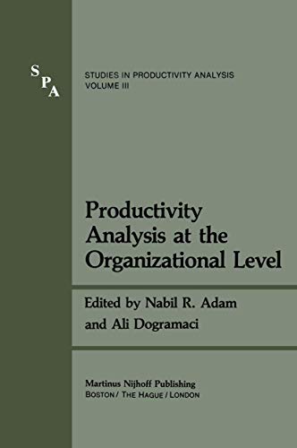 Stock image for Productivity Analysis at the Organizational Level (Studies in Productivity Analysis) for sale by Zubal-Books, Since 1961