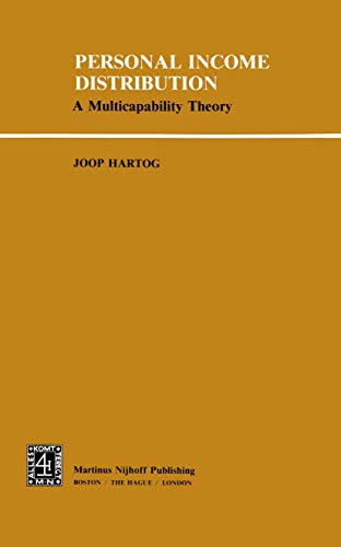 9780898380477: Personal Income Distribution: A Multicapability Theory