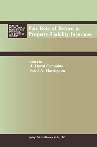 9780898381757: Fair Rate of Return in Property-Liability Insurance