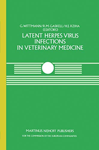 Beispielbild fr Latent Herpes Virus Infections in Veterinary Medicine zum Verkauf von Plum Books