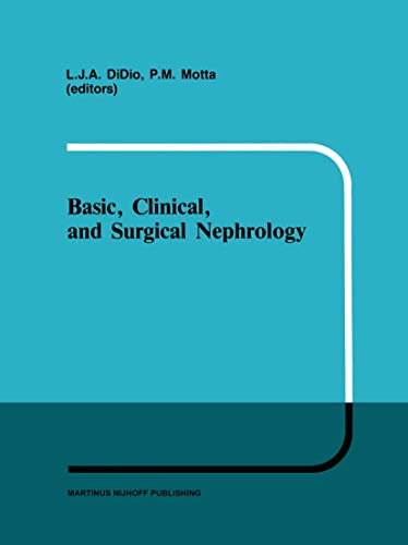 Imagen de archivo de Basic, Clinical, and Surgical Nephrology (Developments in Nephrology, 8) a la venta por Lucky's Textbooks