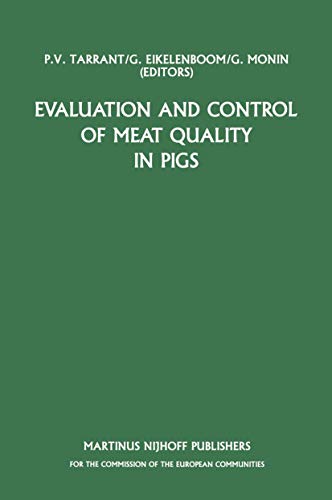 Stock image for Evaluation and Control of Meat Quality in Pigs for sale by Better World Books