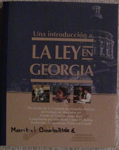 Stock image for Una Introduccion a la Ley En Georgia (Spanish Edition) for sale by Fergies Books