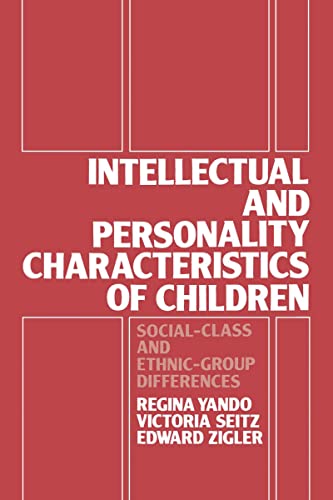 Imagen de archivo de Intellectual and Personality Characteristics of Children : Social Class and Ethnic-Group Differences a la venta por Better World Books