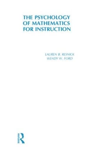 Beispielbild fr Psychology of Mathematics for Instruction zum Verkauf von Better World Books