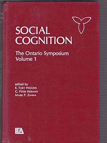 9780898590494: Social Cognition: The ontario Symposia on Personality and Social Psychology, Volume 1: 001 (Ontario Symposia on Personality and Social Psychology Series)