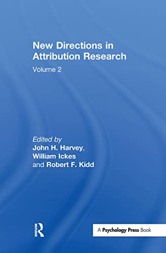 Beispielbild fr 001: New Directions in Attribution Research: Volume 1 zum Verkauf von Chiron Media