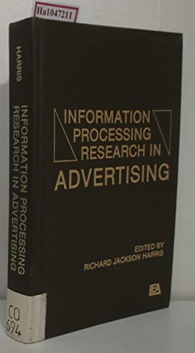 Beispielbild fr Information Processing Research in Advertising zum Verkauf von Anybook.com