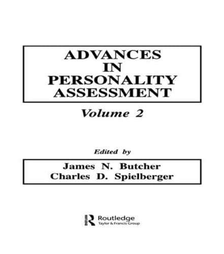 Imagen de archivo de Advances in Personality Assessment : Volume 2 a la venta por Better World Books