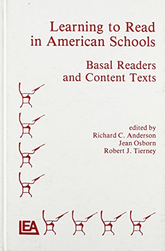 Imagen de archivo de Learning to Read in American Schools : Basic Readers and Content Texts a la venta por Better World Books