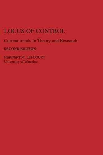 Stock image for Locus of Control: Current Trends in Theory & Research (Second Edition) for sale by Time Tested Books