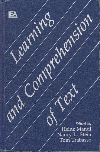 9780898592580: Learning and the Comprehension of Text