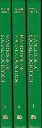 Handbook of Social Cognition (3 Vol. Set) (9780898593372) by Wyler, Robert S., Jr.; Srull, Thomas K.