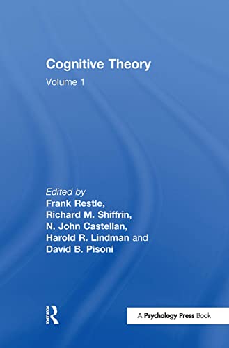 Stock image for 001: Cognitive Theory: Volume 1: Cognitive Theory for sale by Chiron Media