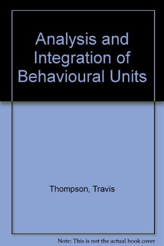 9780898595772: Analysis and Integration of Behavioral Units