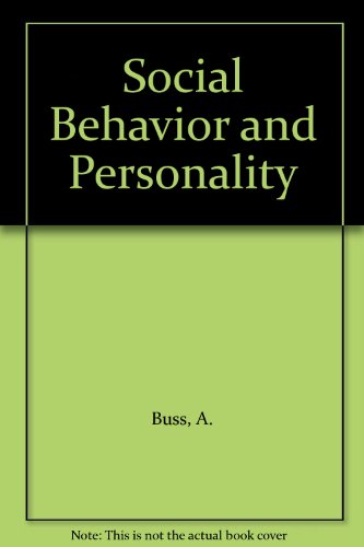 Beispielbild fr Social Behavior and Personality zum Verkauf von Better World Books