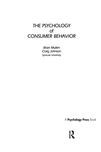 Imagen de archivo de The Psychology of Consumer Behavior a la venta por Better World Books Ltd