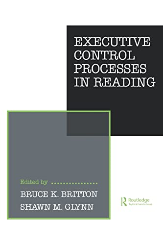 Imagen de archivo de Executive Control Processes in Reading (Reading and Comprehension) a la venta por Revaluation Books