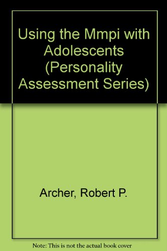 Imagen de archivo de Using the MMPI with Adolescents (Personality Assessment) a la venta por SecondSale