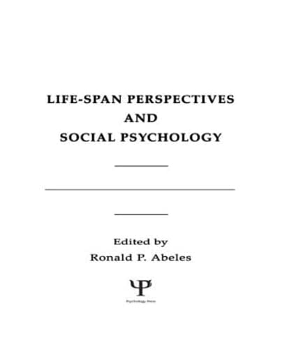 Stock image for Life-Span Perspectives and Social Psychology for sale by Revaluation Books