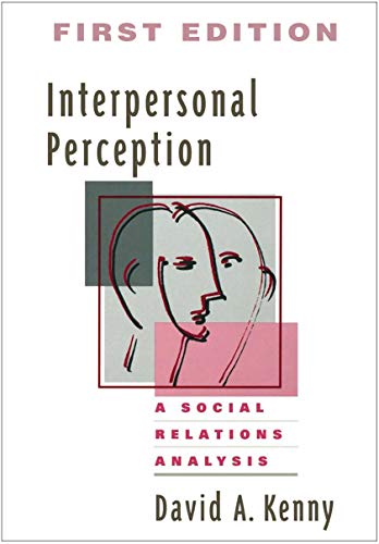 9780898621143: Interpersonal Perception, First Edition: A Social Relations Analysis (Distinguished Contributions in Psychology)