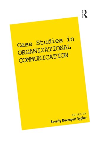 Imagen de archivo de Case Studies in Organizational Communication 1 a la venta por Better World Books