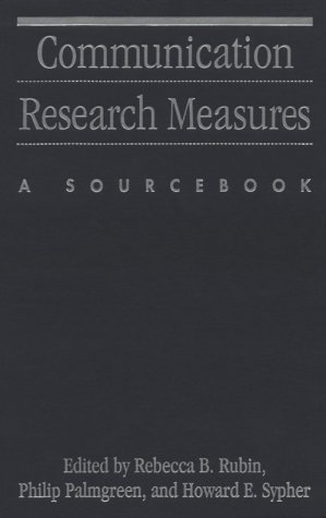 Stock image for Communication Research Measures : A Sourcebook for sale by Better World Books