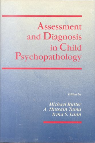 Beispielbild fr Assessment and Diagnosis in Child Psychopathology zum Verkauf von Bingo Used Books