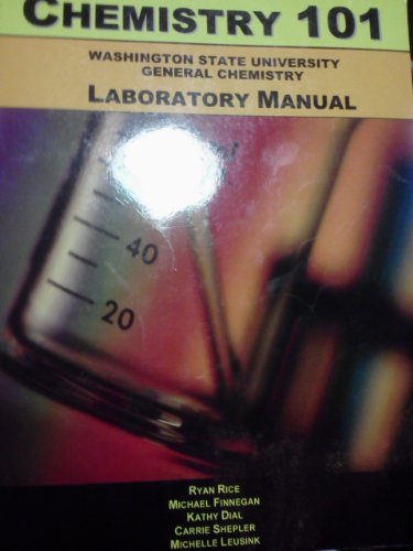 Chemistry 101 Washington State University General (9780898633641) by Ryan Rice