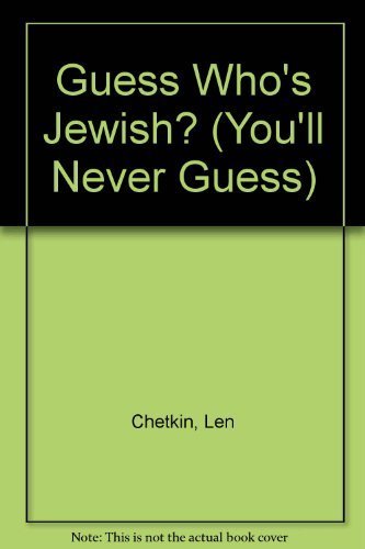 Beispielbild fr Guess Who's Jewish? (You'll Never Guess) zum Verkauf von SecondSale