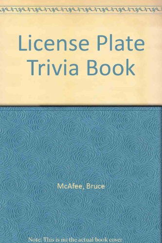 Stock image for The License Plate Trivia Book for sale by ThriftBooks-Atlanta