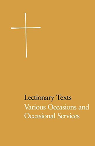 Beispielbild fr Lectionary Texts Pew Edition: Various Occasions and Occasional Services zum Verkauf von BooksRun