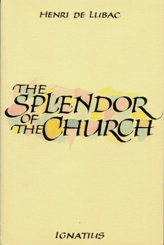 Imagen de archivo de Splendor of the Church a la venta por BooksRun