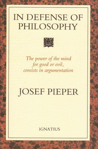 Imagen de archivo de In Defense of Philosophy a la venta por SecondSale
