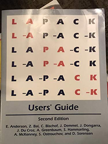 Stock image for Lapack Users' Guide for sale by Under Charlie's Covers