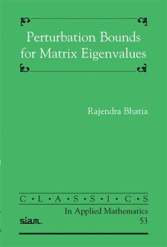 9780898716313: Perturbation Bounds for Matrix Eigenvalues Paperback: 53 (Classics in Applied Mathematics, Series Number 53)