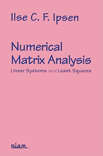 Imagen de archivo de Numerical Matrix Analysis a la venta por Blackwell's