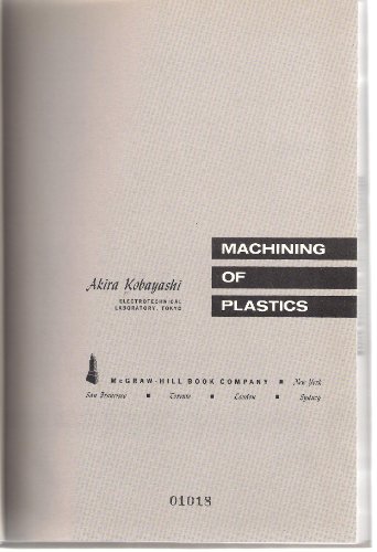 Stock image for Machining of plastics for sale by Books Puddle