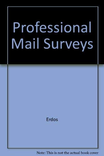 Imagen de archivo de Professional Mail Surveys a la venta por Bingo Used Books