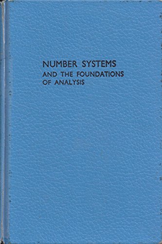 9780898748185: Number Systems and the Foundations of Analysis