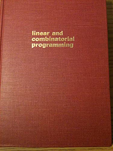 9780898748529: Linear and combinatorial programming