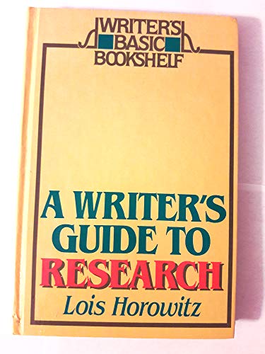A Writer's Guide To Research.