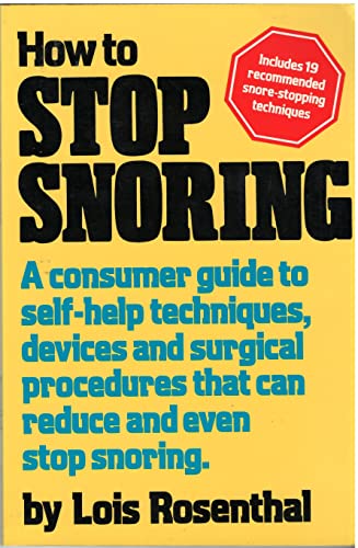 Imagen de archivo de How to Stop Snoring a la venta por HPB Inc.