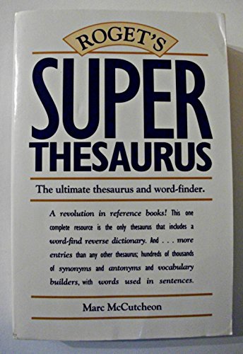 Beispielbild fr Roget's Superthesaurus zum Verkauf von Better World Books